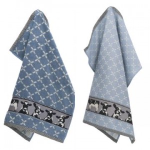 Handdoek - Koeien - Blauw Grijs